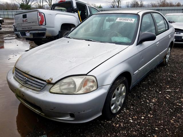 2HGEJ6615YH523822 - 2000 HONDA CIVIC BASE  foto 2