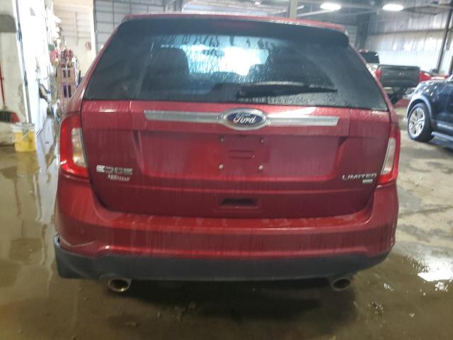 2FMDK4KCXDBE07575 - 2013 FORD EDGE LIMITED MAROON photo 6