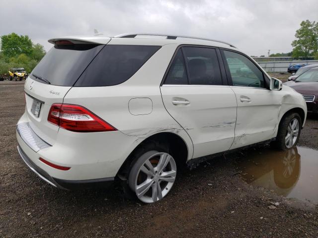 4JGDA5HB4DA158676 - 2013 MERCEDES-BENZ ML 350 4MATIC WHITE photo 3