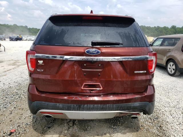 1FM5K7D87GGC30415 - 2016 FORD EXPLORER XLT BURGUNDY photo 6