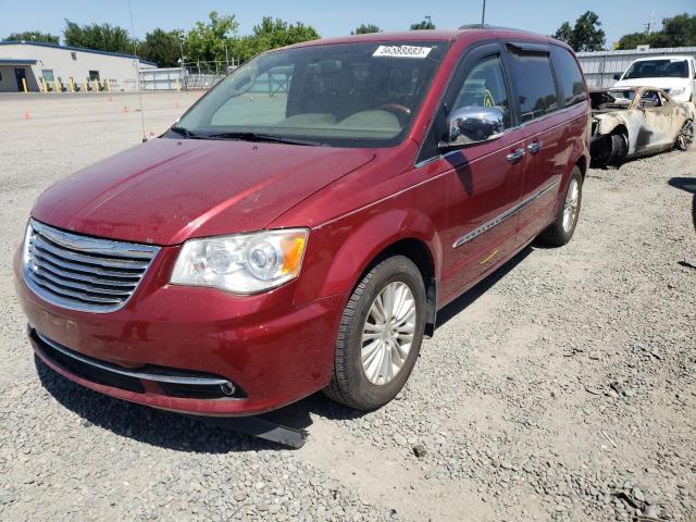 2C4RC1GG6CR119205 - 2012 CHRYSLER TOWN & COU LIMITED MAROON photo 1