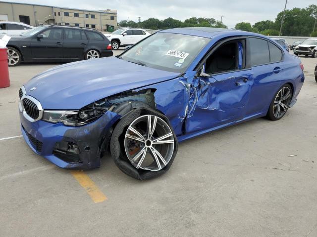 3MW5R1J04L8B15921 - 2020 BMW 330I BLUE photo 1