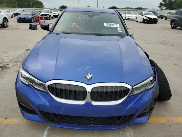 3MW5R1J04L8B15921 - 2020 BMW 330I BLUE photo 5