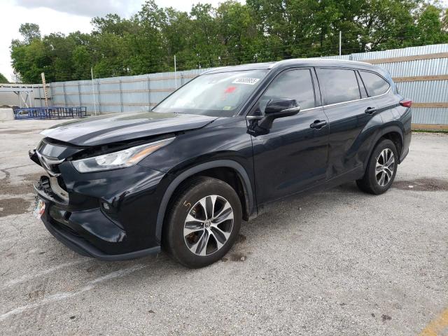 5TDGZRAH5LS503523 - 2020 TOYOTA HIGHLANDER XLE BLACK photo 1