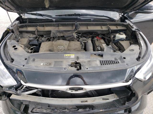 5TDGZRAH5LS503523 - 2020 TOYOTA HIGHLANDER XLE BLACK photo 12
