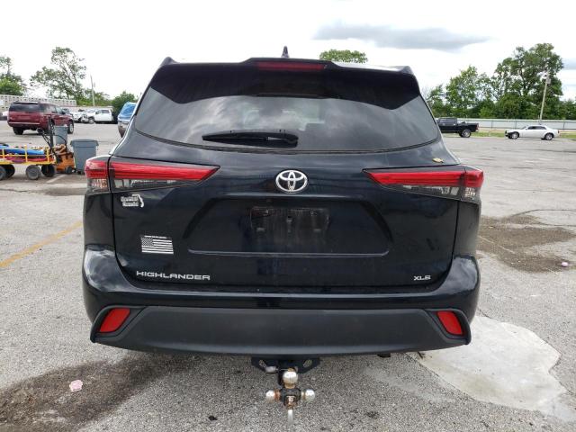 5TDGZRAH5LS503523 - 2020 TOYOTA HIGHLANDER XLE BLACK photo 6