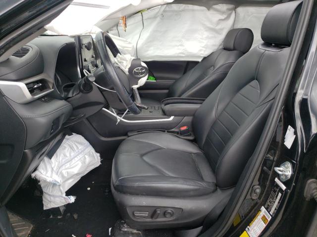 5TDGZRAH5LS503523 - 2020 TOYOTA HIGHLANDER XLE BLACK photo 7