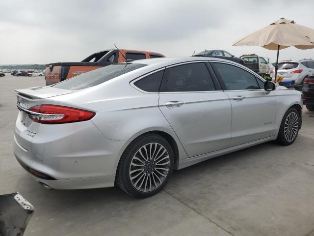 3FA6P0RU6HR206310 - 2017 FORD FUSION TITANIUM HEV SILVER photo 3