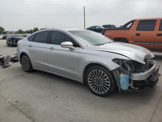 3FA6P0RU6HR206310 - 2017 FORD FUSION TITANIUM HEV SILVER photo 4