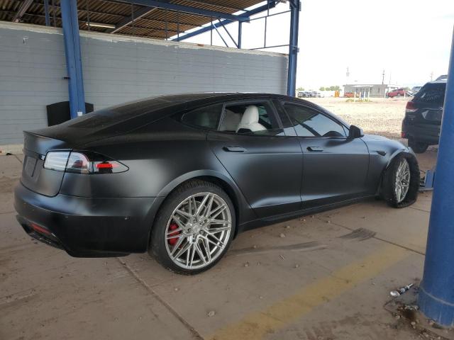 5YJSA1E54NF484148 - 2022 TESLA MODEL S Чорний фото 3