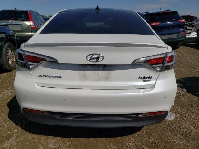 KMHE34L14HA051401 - 2017 HYUNDAI SONATA HYBRID WHITE photo 6