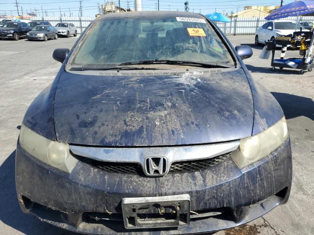 1HGFA16579L002020 - 2009 HONDA CIVIC LX BLUE photo 5