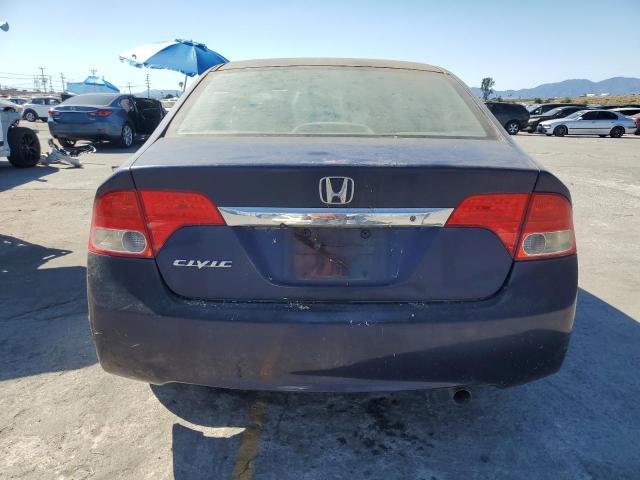 1HGFA16579L002020 - 2009 HONDA CIVIC LX BLUE photo 6