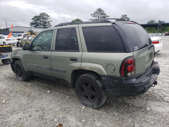 1GNDT13S232313868 - 2003 CHEVROLET TRAILBLAZE GREEN photo 2