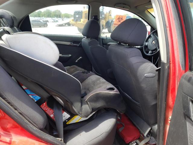 KL1TD56637B137773 - 2007 CHEVROLET AVEO BASE RED photo 10