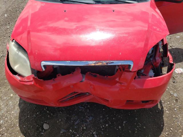 KL1TD56637B137773 - 2007 CHEVROLET AVEO BASE RED photo 11