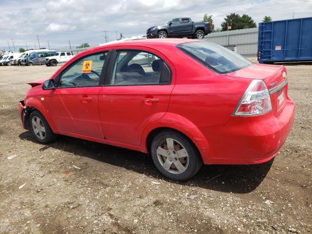 KL1TD56637B137773 - 2007 CHEVROLET AVEO BASE RED photo 2