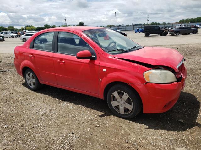 KL1TD56637B137773 - 2007 CHEVROLET AVEO BASE RED photo 4