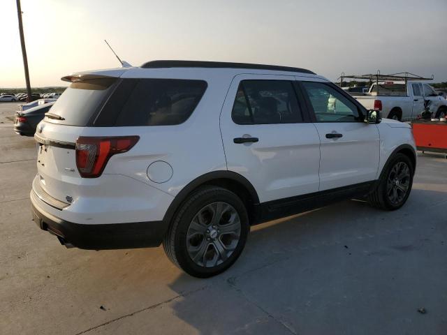 1FM5K8GT0JGC26199 - 2018 FORD EXPLORER SPORT WHITE photo 3