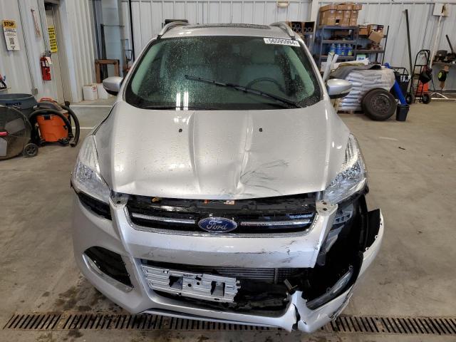 1FMCU9J95EUC86443 - 2014 FORD ESCAPE TITANIUM SILVER photo 5