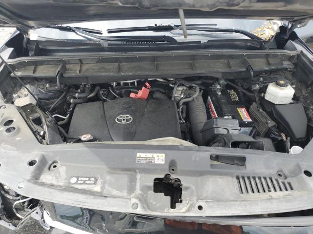 5TDHZRBH6MS541086 - 2021 TOYOTA HIGHLANDER XLE BLACK photo 12