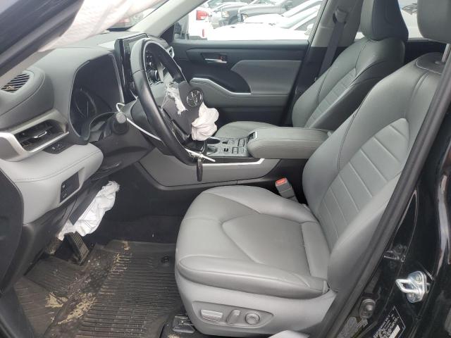 5TDHZRBH6MS541086 - 2021 TOYOTA HIGHLANDER XLE BLACK photo 7