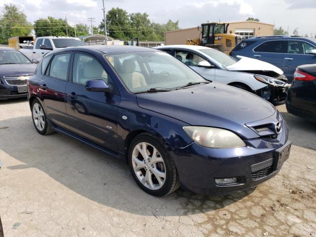 JM1BK343081174357 - 2008 MAZDA 3 HATCHBACK BLUE photo 4