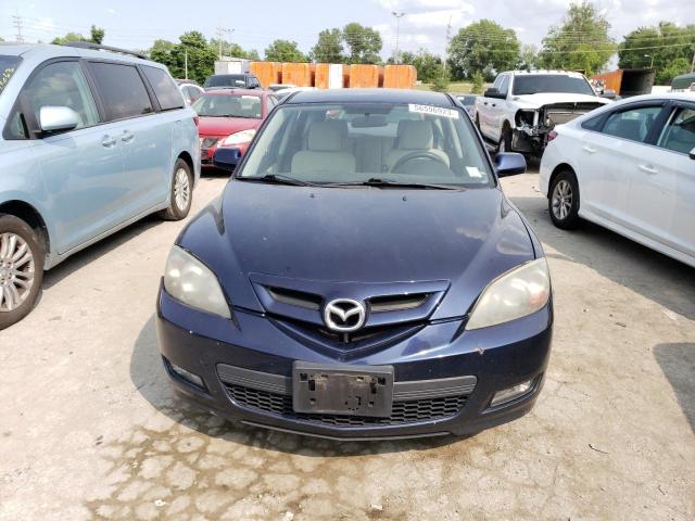 JM1BK343081174357 - 2008 MAZDA 3 HATCHBACK BLUE photo 5