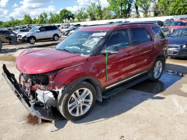 1FM5K8D87HGC05232 - 2017 FORD EXPLORER XLT RED photo 1