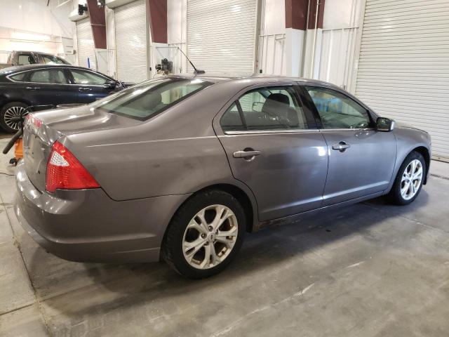 3FAHP0HA2CR109968 - 2012 FORD FUSION SE GRAY photo 3