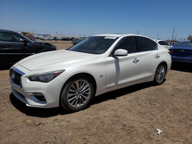 JN1EV7AP7KM516236 - 2019 INFINITI Q50 LUXE WHITE photo 1