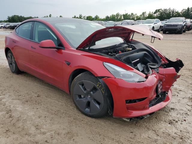 5YJ3E1EA2PF625808 - 2023 TESLA MODEL 3 RED photo 4