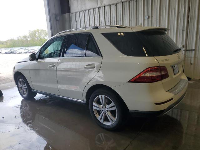 4JGDA5HB7DA157330 - 2013 MERCEDES-BENZ ML 350 4MATIC WHITE photo 2