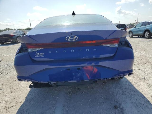 5NPLS4AG4MH036406 - 2021 HYUNDAI ELANTRA SEL BLUE photo 6