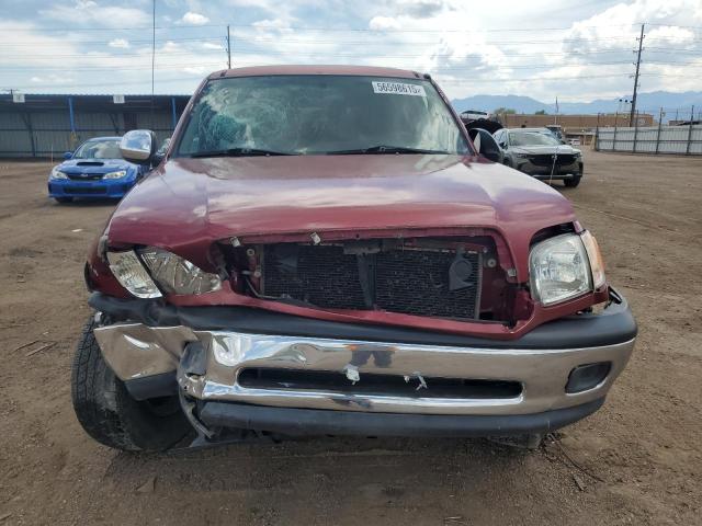 5TBBN44162S311543 - 2002 TOYOTA TUNDRA ACCESS CAB SR5 RED photo 5