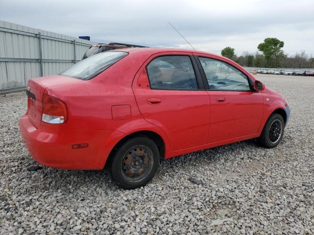 KL1TD52635B359166 - 2005 CHEVROLET AVEO BASE RED photo 3
