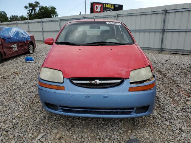 KL1TD52635B359166 - 2005 CHEVROLET AVEO BASE RED photo 5