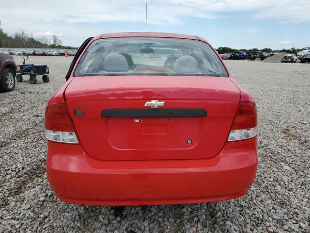 KL1TD52635B359166 - 2005 CHEVROLET AVEO BASE RED photo 6