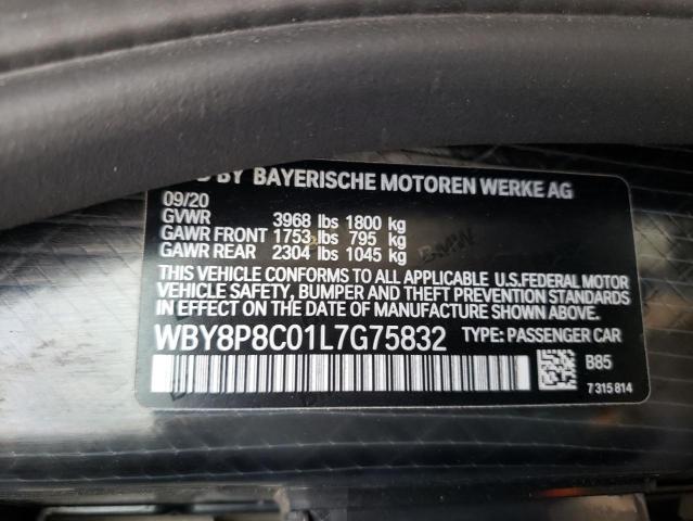 WBY8P8C01L7G75832 - 2020 BMW I3 S REX WHITE photo 12