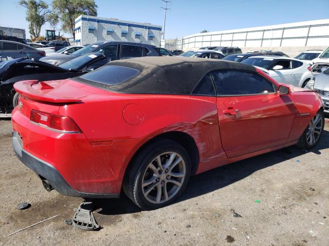 2G1FD3D32F9286218 - 2015 CHEVROLET CAMARO LT RED photo 3