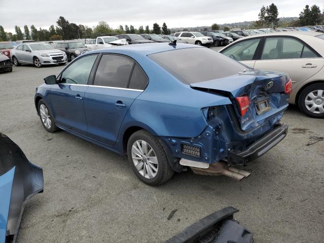 3VWLA7AJ4FM294063 - 2015 VOLKSWAGEN JETTA TDI BLUE photo 2