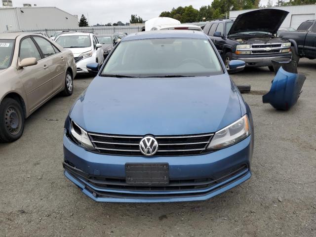 3VWLA7AJ4FM294063 - 2015 VOLKSWAGEN JETTA TDI BLUE photo 5