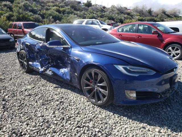 5YJSA1E44MF426532 - 2021 TESLA MODEL S 蓝色 照片 4