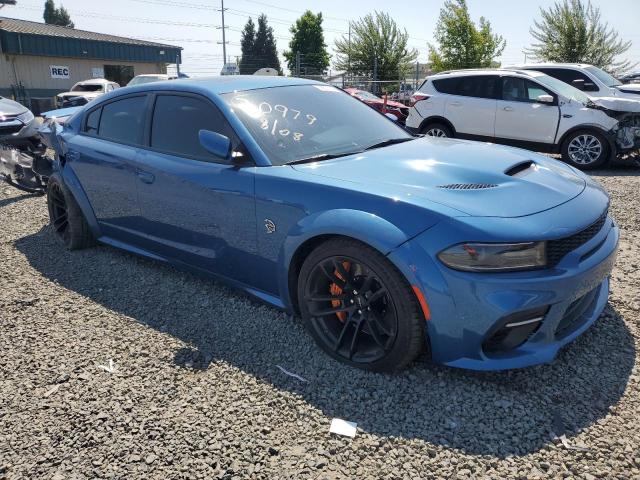 2C3CDXL99LH213473 - 2020 DODGE CHARGER SRT HELLCAT BLUE photo 4