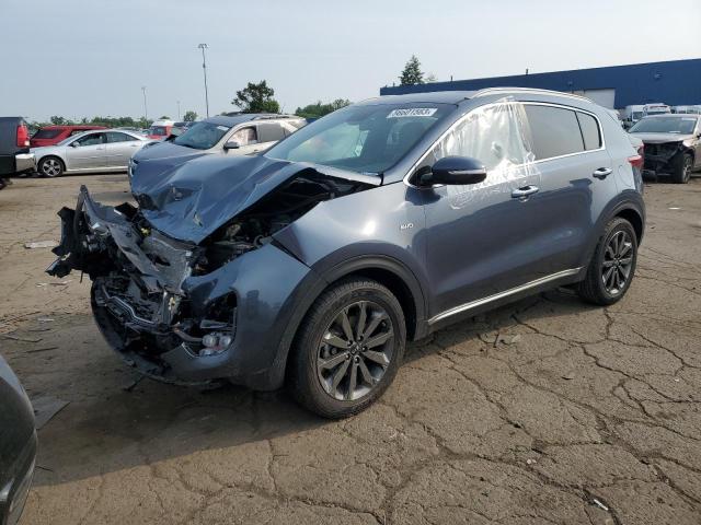 KNDPNCAC9J7426594 - 2018 KIA SPORTAGE EX GRAY photo 1