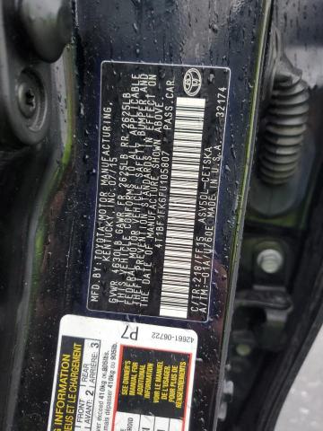 4T1BF1FK6FU105807 - 2015 TOYOTA CAMRY LE BLACK photo 12