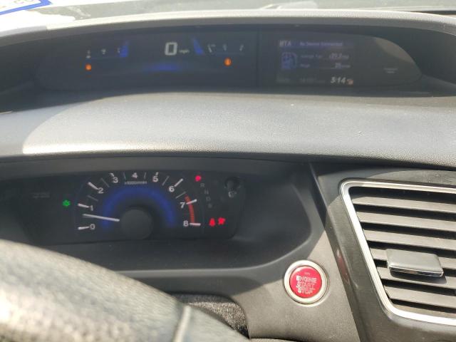 2HGFG3B04FH502617 - 2015 HONDA CIVIC EXL შავი ფოტო 9