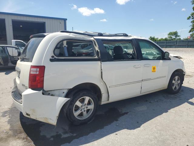 2D4RN5D16AR489765 - 2010 DODGE GRAND CARA SXT WHITE photo 3