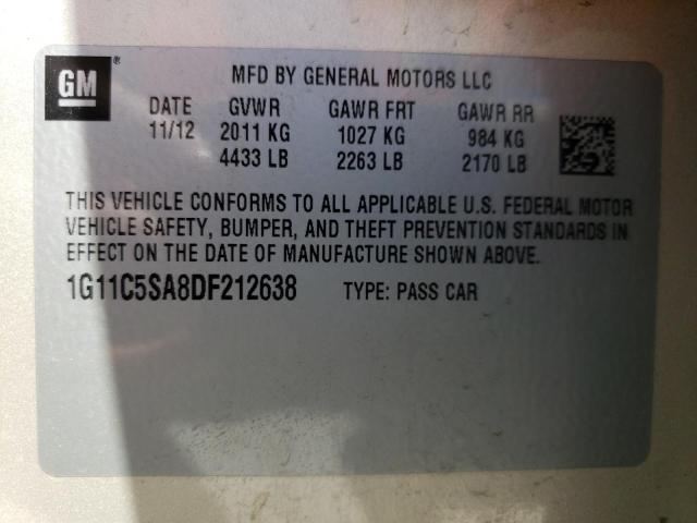 1G11C5SA8DF212638 - 2013 CHEVROLET MALIBU 1LT GOLD photo 13