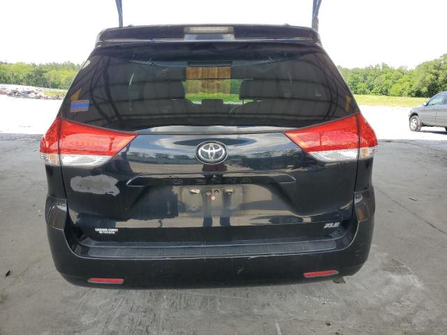 5TDYK3DC8ES508725 - 2014 TOYOTA SIENNA XLE BLACK photo 6